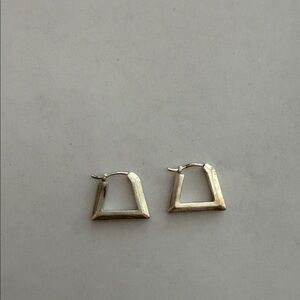 Kendra Scott Brushed Silver Small Geometric Earrings